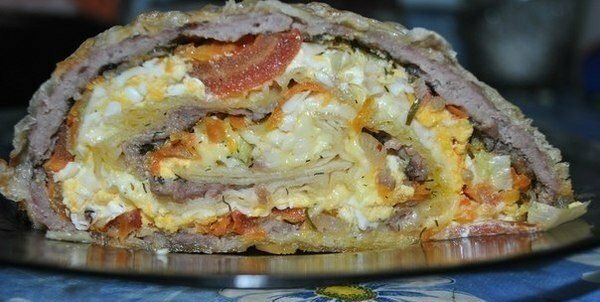 Мясной рулет